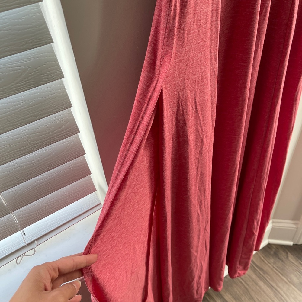 HALARA Coral-Red Maxi Tank Dress with Scoop Neck - Picture 5 of 12